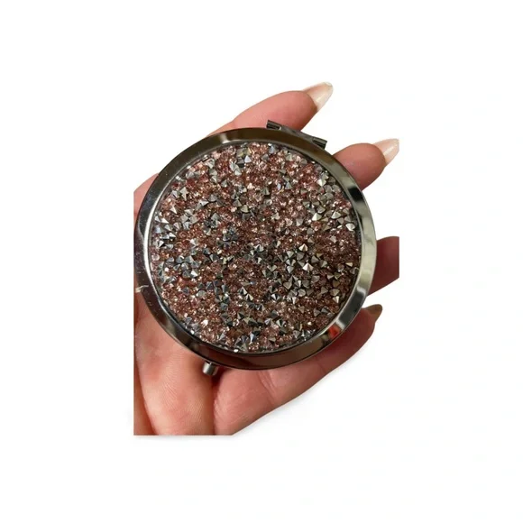 BUY NOW PICK 1 HOST SUPPORT Glitter Compact Mirror - Picture 2 of 5